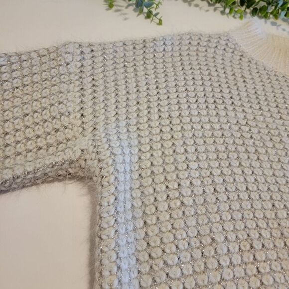 NEW FRNCH Shimmer Knit Pullover Sweater - Picture 3 of 13